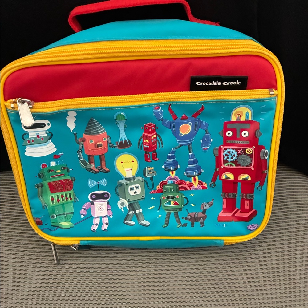 Little Kids Crocodile Creek Robot Backpack and Lunch Set - Picture 2 of 8
